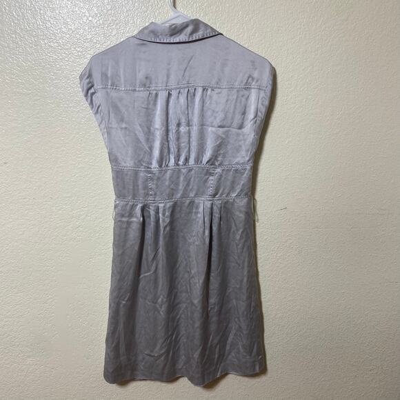 I.N.C. International Concepts 100% Silk Silver Mini Dress Size 6 - Picture 5 of 8